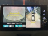 リアカメラ付で、後方をナビ画面で確認。車庫入れも安心です。もちろん、バックギアと連動しています。