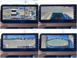 曲がり角の先まで見えるフロントワイドビュー/3Dでぐるっと見える3Dビュー/クルマの下が見えるインビジブルフードビュー。見えにくいところまでよく「見える」から安心です♪