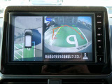 まるで空から見下ろしたかのような映像を映し出すアラウンドモニターだから、車庫入れもラクラクです!