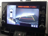パノラミックビューモニターを装備。クルマを真上から見るように周囲を確認できます。