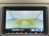 リアカメラ付で、後方をナビ画面で確認。車庫入れも安心です。もちろん、バックギアと連動しています。