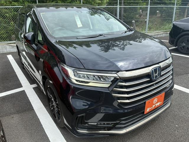 オデッセイ 2.0 e:HEV アブソルート EX リアモニター 禁煙車 純正9型ナビ 全周