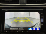 リアカメラ付で、後方をナビ画面で確認。車庫入れも安心です。もちろん、バックギアと連動しています。