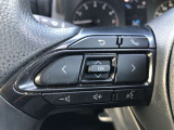 【ステアリングスイッチ】左です。ハンドルから手を離さず、運転に集中したまま手元でオーディオ操作等ができます。