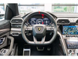 Sport Steering Wheel in Alcantara/Leather with Dark chrome Bezel and Red Marker - Heated