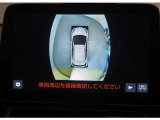 車両真上から見る映像です。