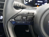 ステアリングスイッチ付き。前方から目を離すことなく操作することが可能です
