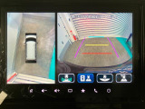 【全方位モニター】 4つのカメラで映像を映し出します。発進時、後退時も周囲の安全を確認し、サポートします^^