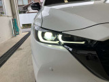鋭く前方を照らす、LEDヘッドライト。遠くまで視界が開けることで、より安心したストレスのない走行を、提供してくれます。ライトの寿命が長いこともLEDライトの特徴ですね。