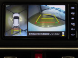 車両を上から見たような映像を映し出すパノラミックビューモニター付きです。