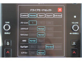 STIスポーツだけの装備「ドライブモードセレクト&電子制御ダンパー」、モード設定をタッチパネルで変更できます、スポーティな足回り・ハンドリングだけでなくマイルドでコンフォートな乗り味まで変更できます