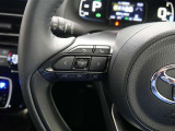 ステアリングスイッチ付き。前方から目を離すことなく操作することが可能です