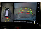 パノラマモニターでクルマの周囲の確認が出来て安心です。