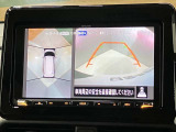 空の上から見下ろすように車の周りがモニタ-に映されるので、駐車が苦手な方でも安心して駐車出来ます!!