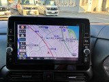 日産純正の視認性の良い大型ディーラーオプションメモリーナビ
