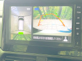 【アラウンドビューモニター】専用のカメラにより、上から見下ろしたような視点で360度クルマの周囲を確認することができます☆死角部分も確認しやすく、狭い場所での切り返しや駐車もスムーズに行えます。