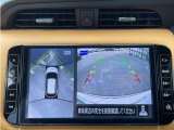 【アラウンドビューモニター】このように真上から見下ろしたような映像が映し出されるため駐車やバックが苦手な方でも安心して行うことが可能となります!!