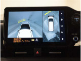 パノラミックビューモニター 車両上空より写したような画像をモニターに表示☆車庫入れや、幅寄せなどに大変便利な機能です。