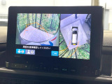 【全方位モニター】専用のカメラにより、上から見下ろしたような視点で360度クルマの周囲を確認することができます☆縦列駐車や幅寄せ時に活躍してくれます♪