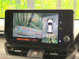 【パノラミックビューモニター】専用のカメラにより、上から見下ろしたような視点で360度クルマの周囲を確認することができます☆死角部分も確認しやすく、狭い場所での切り返しや駐車もスムーズに行えます。
