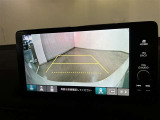 バックギアに入れて頂きますと、この様に後方が映し出されます!最終の確認はご自分の目と耳で必ず行ってください!安全第一で♪