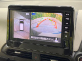 【アラウンドビューモニター】専用のカメラにより、上から見下ろしたような視点で360度クルマの周囲を確認することができます☆死角部分も確認しやすく、狭い場所での切り返しや駐車もスムーズに行えます。