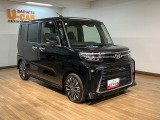 人気のブラックメタリックカラ-のタントカスタムが登場しました!ターボモデルの届出済未使用車ですのですぐにお使いいただけますよ!