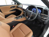 高級感のある美しいインテリアデザインの運転席です。
