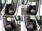 大柄な人でも不満の無いよう設計したフロントベンチシート。運転席は高さ調整もついており小柄な方でも視界良好です。