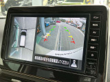 空から車を見たような「アラウンドビューモニター」!車の周りが一目で確認できるので、小さなお子様や障害物があっても安心して乗ることができます♪