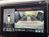 バックカメラの他に上から見下ろしたような画像が見れるアラウンド(全方位)モニター。前後左右を把握できます!