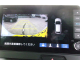 バックカメラの画像です。ガイドラインがスムースな車庫入れをサポートいたします。車庫入れの安心感がアップしますね。