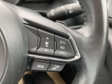 ハンドルの右側に、クルーズコントロールのスイッチがついております。
