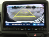 リアワイドカメラシステム!従来の視野に加えて、後方側方を約180&deg;まで見えるワイドビューと、後方を真上から見たような視野で駐車時などに便利なトップダウンビューの3つの視野があります!