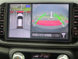 上空から見下ろしているかのように駐車できるアラウンドビューモニター。車庫入れや縦列駐車に役立ちます。