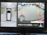 車の真上から見下ろしたような360度視界の良い『アラウンドビューモニター』です♪♪ 苦手な狭い駐車場、暗い所でも確認ができてとっても安心です♪♪