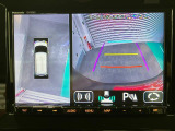 【全方位モニター】 4つのカメラで映像を映し出します。発進時、後退時も周囲の安全を確認し、サポートします^^