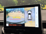 【パノラミックビューモニター】専用のカメラにより、上から見下ろしたような視点で360度クルマの周囲を確認することができます☆死角部分も確認しやすく、狭い場所での切り返しや駐車もスムーズに行えます。