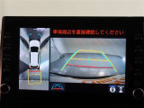 パノラミックビューモニター付きです。車両を上から見たような映像をモニター画面に表示。運転席からの目視では見にくい、車両周辺の状況をリアルタイムでしっかり確認できます。