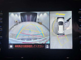 パノラミックビューモニター付きです。車両を上から見たような映像をディスプレイオーディオ画面に表示。運転席からの目視だけでは見にくい、車両周辺の状況をリアルタイムでしっかり確認できます。