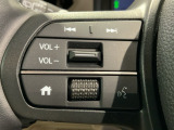 ステアリングにオーディオ操作スイッチが付いています。オーディオ画面に直接タッチしなくても操作が出来ますので、運転に集中できます。