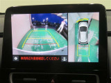 パノラミックビューモニター搭載。カメラで車両周囲の状況を映し出すため、狭い場所での駐車などに役立ちます。