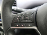 ステアリングスイッチ付き。前方から目を離すことなく操作することが可能です。