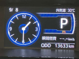 視認性の良いメ-タ-を採用しており、快適なドライブをサポ-トします♪