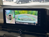 【アラウンドビューモニター】専用のカメラにより、上から見下ろしたような視点で360度クルマの周囲を確認することができます☆死角部分も確認しやすく、狭い場所での切り返しや駐車もスムーズに行えます。