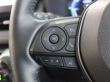 ステアリングスイッチ付き。前方から目を離すことなく操作することが可能です。