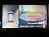車両を上から見たような映像をディスプレイオーディオ画面に表示するパノラミックビューモニター