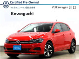 認定中古車 Polo TSI Comfortline フラッシュレッド ワンオーナー 禁煙車 セーフティーパッケージ 純正ナビ ETC バックカメラLEDヘッドライト 社外前後ドライブレコーダー
