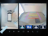 車両を上から見たような映像をディスプレイオーディオ画面に表示するパノラミックビューモニター