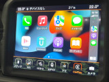 ●Apple Car Play:スマホとの有線接続で、ナビ・オーディオ再生などスマホのアプリ機能が画面でも使える便利機能です!